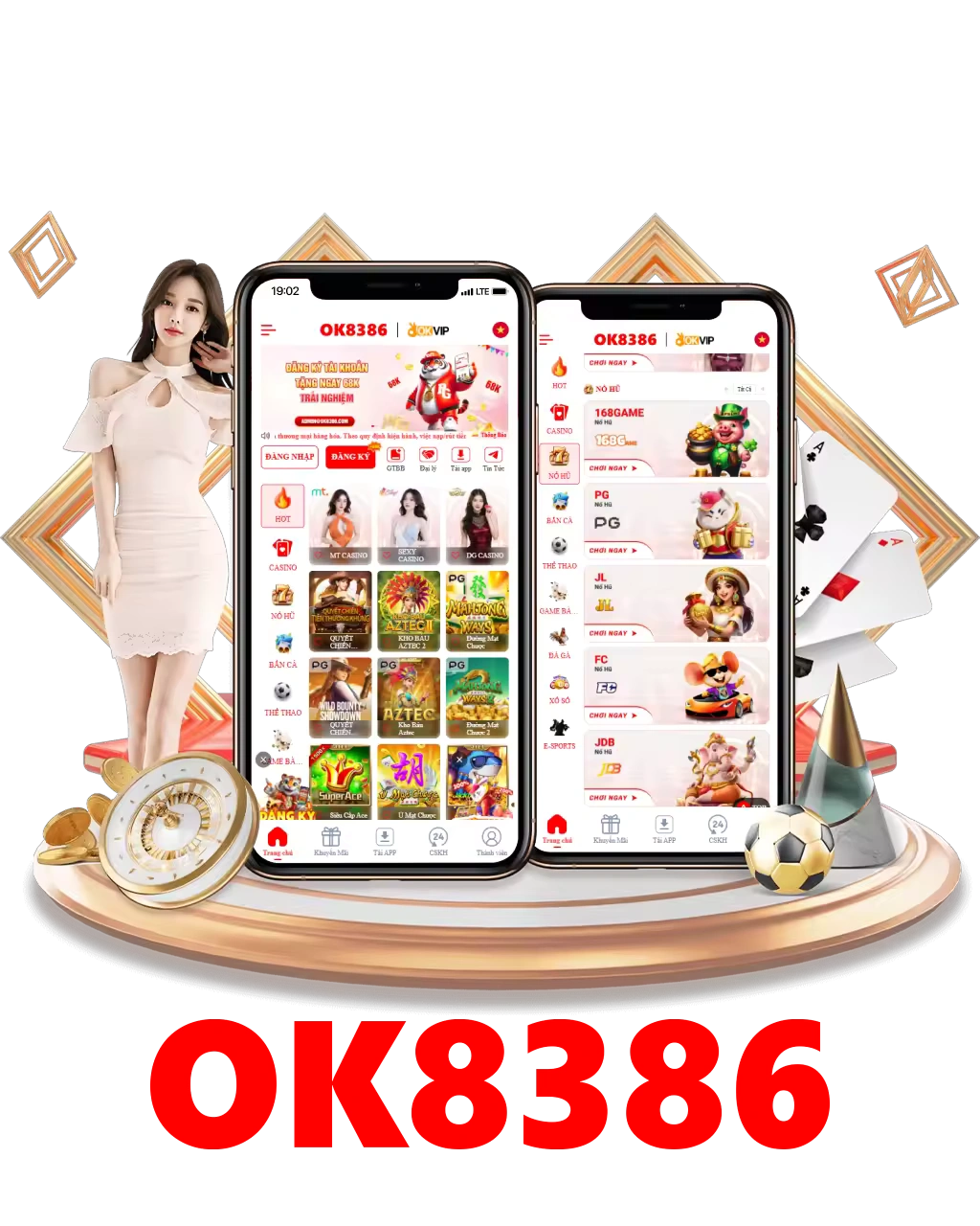 Giao diện dịch vụ di động Ok8386